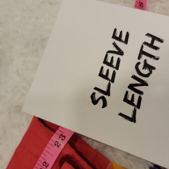 LANDS End Kids pink orange purple jacket coat with zip pockets size 14 - Picture 14 of 16